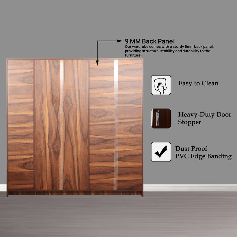 Mustang 5 Door wardrobe in Vintage Sheesham Colour