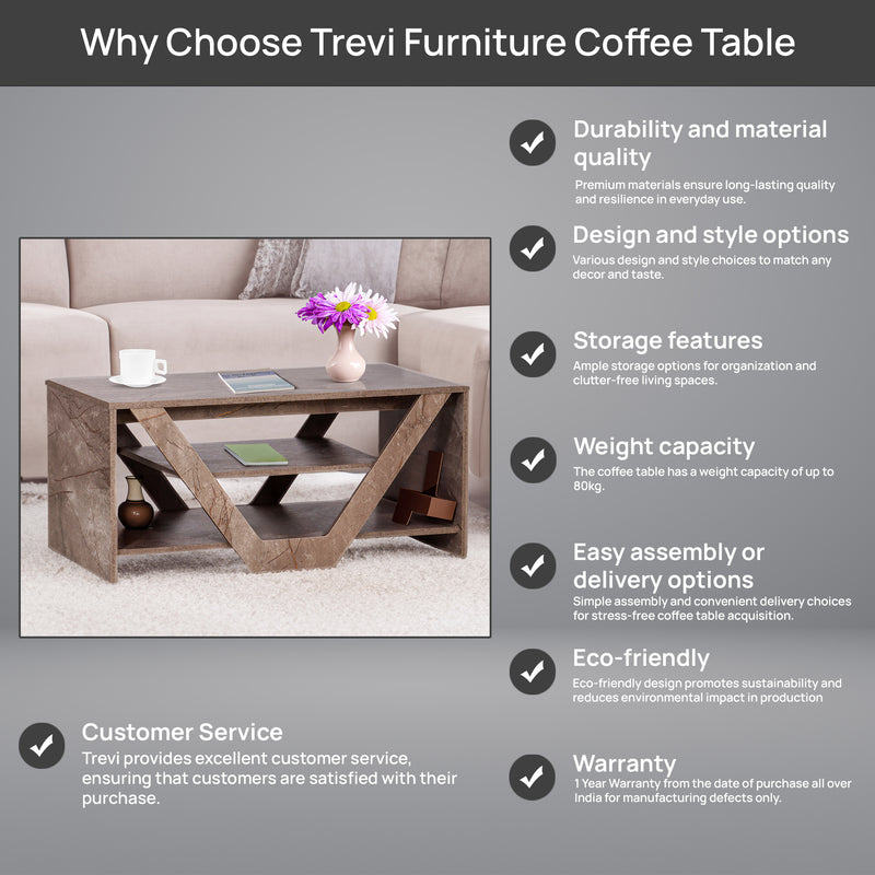 Tiago Coffee Table In Marble Colour