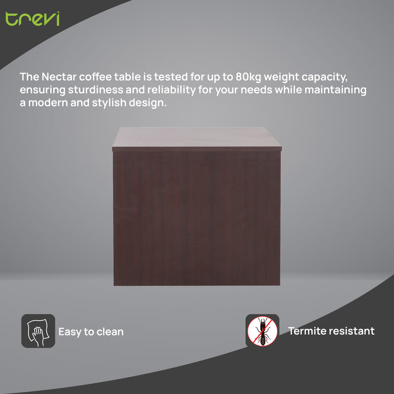Nectar Table Nectar Coffee Table In Walnut & White Colour — TREVI FURNITURE