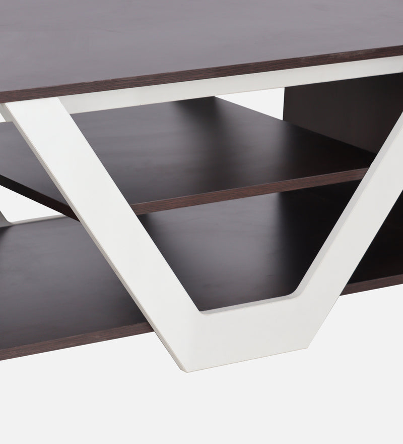Nectar Table Nectar Coffee Table In Walnut & White Colour — TREVI FURNITURE