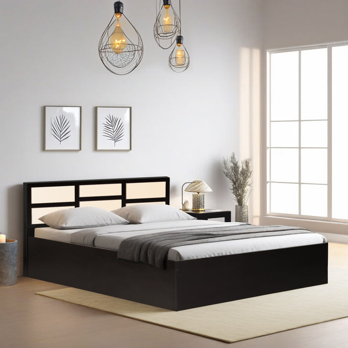 Nirvana Engineered wood Bed Without Storage in King/Queen/Double Size in Wenge Colour