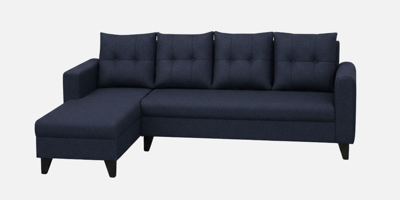 Norris Fabric LHS 6 Seater Sectional Sofa In Cool Cobalt Colour