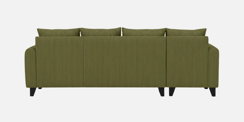 Norris Fabric LHS 6 Seater Sectional Sofa In Moss Green Colour
