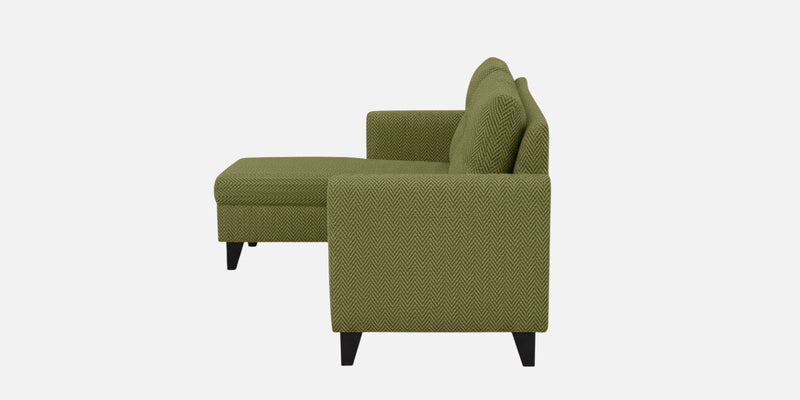 Norris Fabric LHS 6 Seater Sectional Sofa In Moss Green Colour