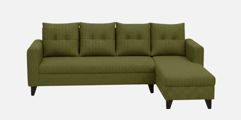 Norris Fabric RHS 6 Seater Sectional Sofa In Moss Green Colour