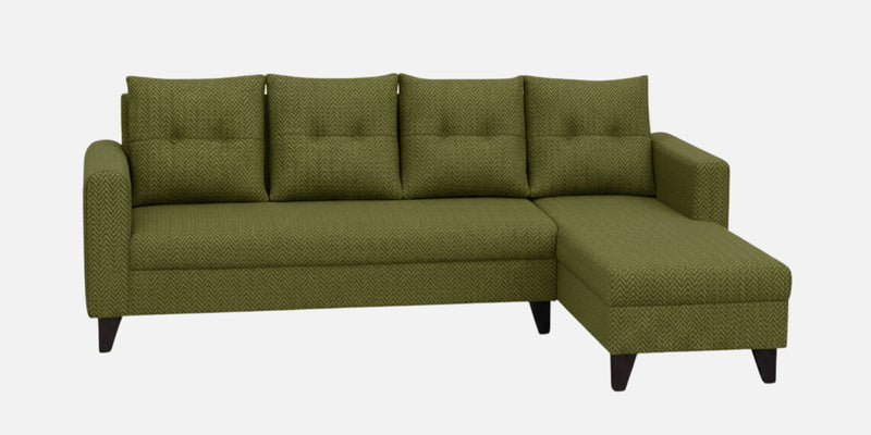 Norris Fabric RHS 6 Seater Sectional Sofa In Moss Green Colour