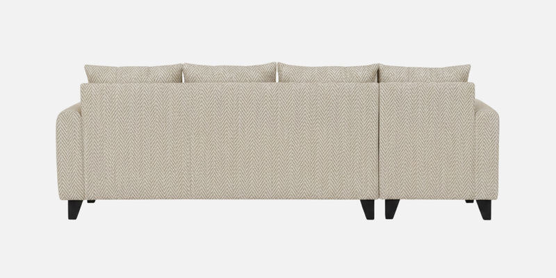 Norris Fabric LHS 6 Seater Sectional Sofa In Silk Cream Colour