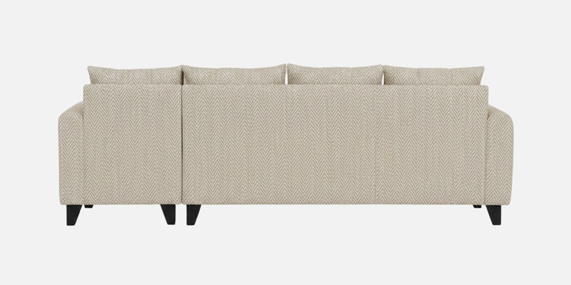 Norris Fabric RHS 6 Seater Sectional Sofa In Silk Cream Colour