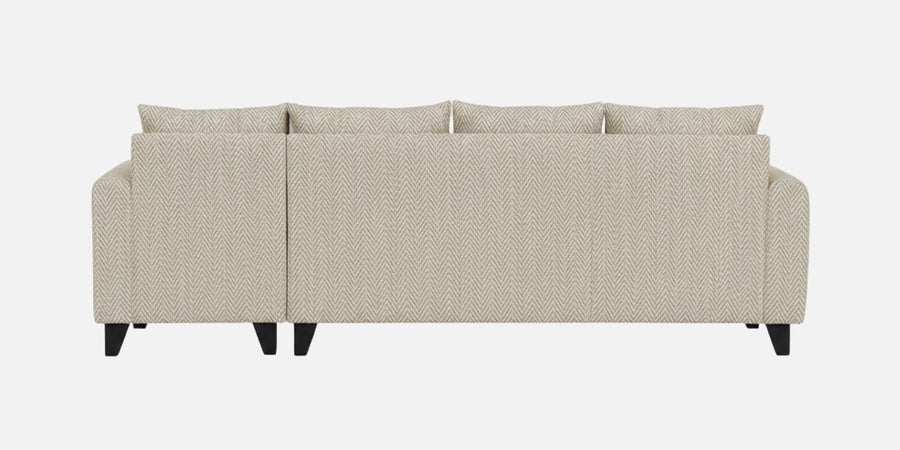 Norris Fabric RHS 6 Seater Sectional Sofa In Silk Cream Colour
