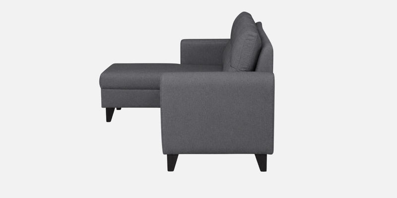 Norris Fabric LHS 6 Seater Sectional Sofa In Steel Grey Colour