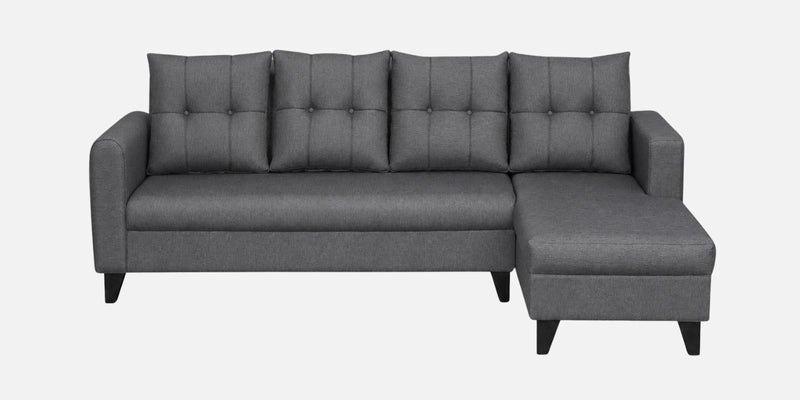 Norris Fabric RHS 6 Seater Sectional Sofa In Steel Grey Colour