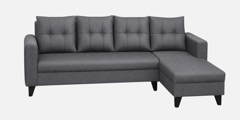 Norris Fabric RHS 6 Seater Sectional Sofa In Steel Grey Colour