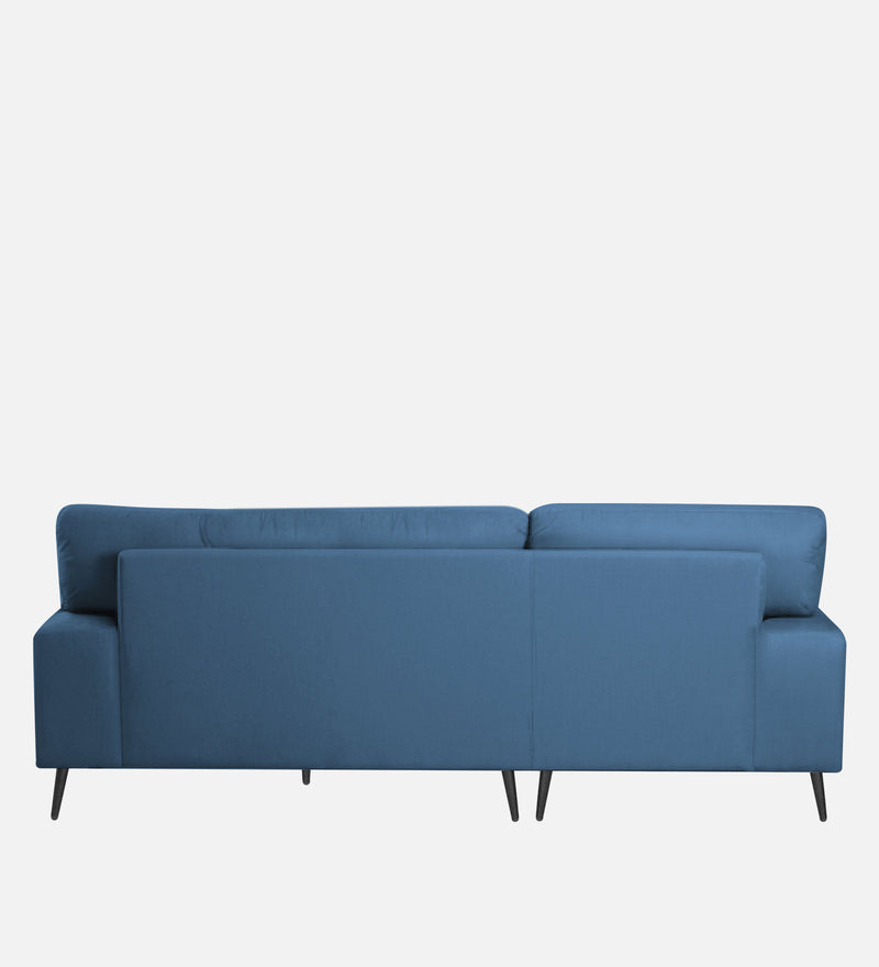 Ohana Velvet LHS Compact 5 Seater Sectional Fabric Sofa