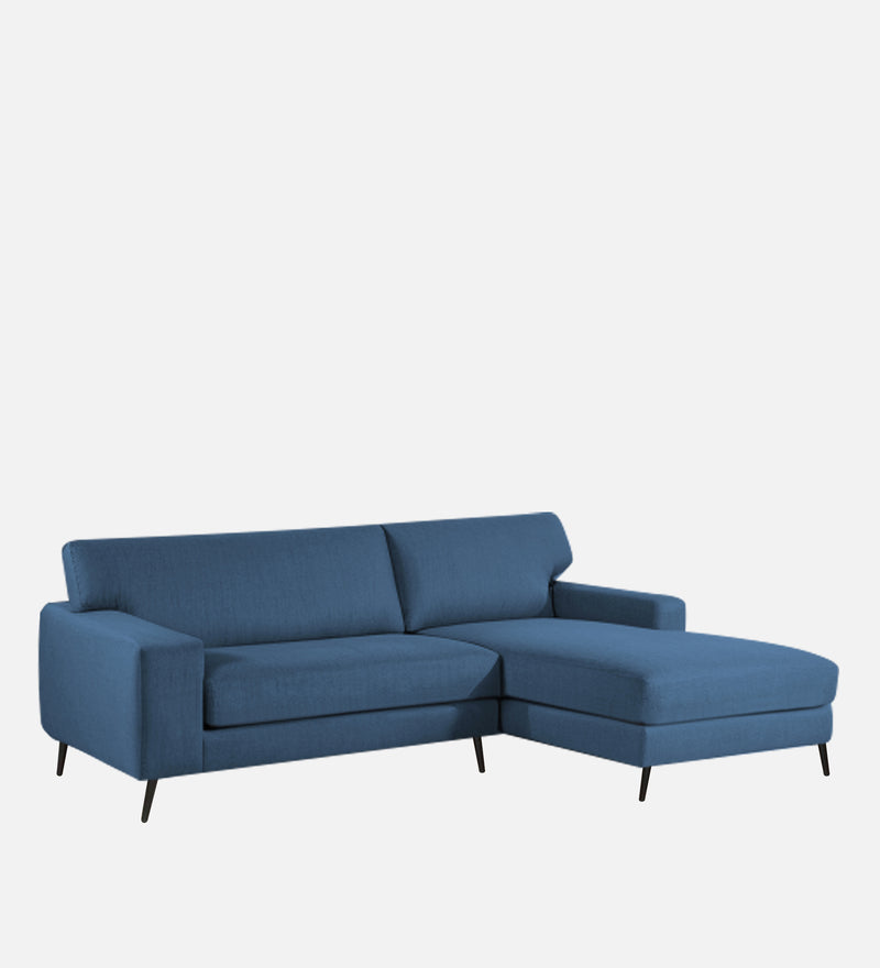 Ohana Velvet RHS Compact 5 Seater Sectional Fabric Sofa