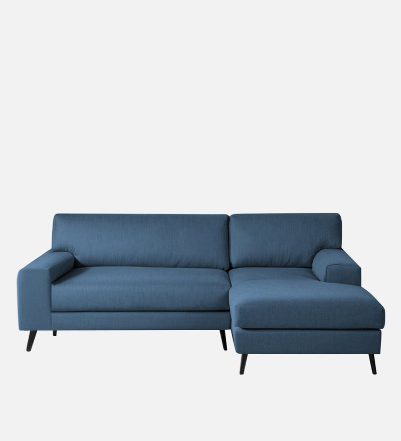 Ohana Velvet RHS Compact 5 Seater Sectional Fabric Sofa