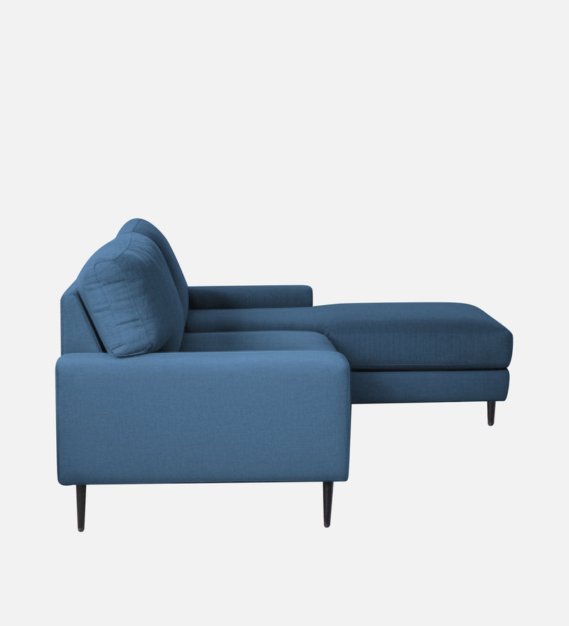 Ohana Velvet RHS Compact 5 Seater Sectional Fabric Sofa