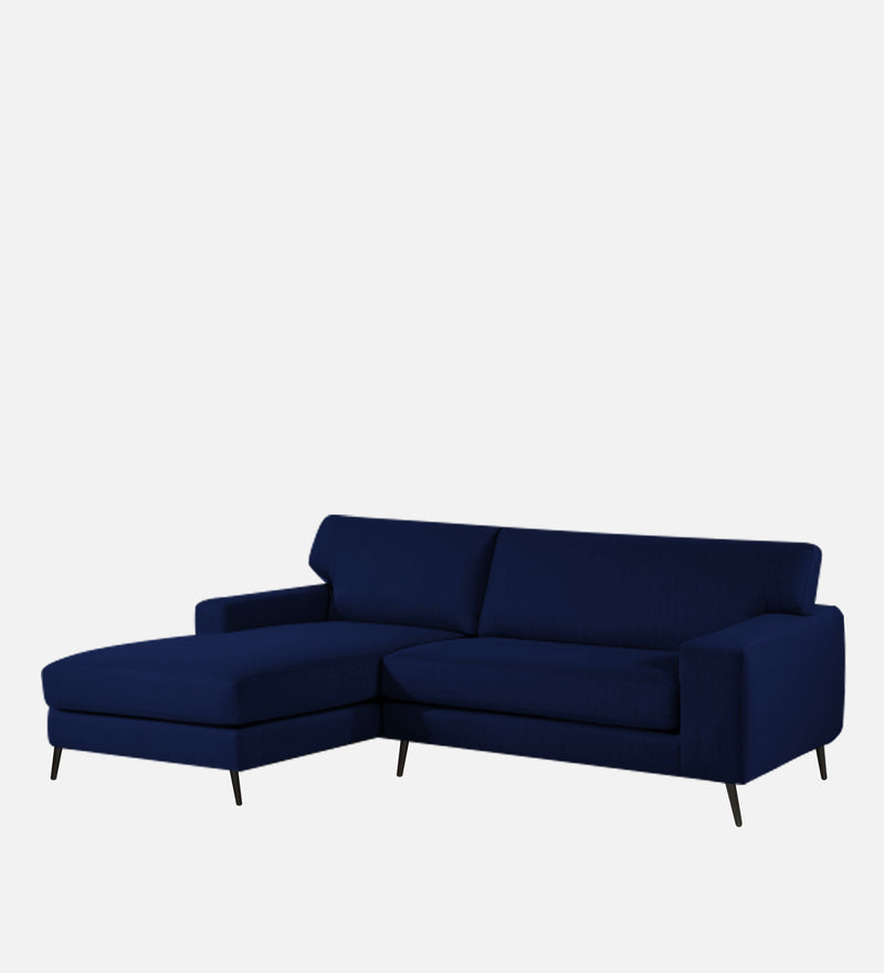 Ohana Velvet LHS Compact 5 Seater Sectional Fabric Sofa