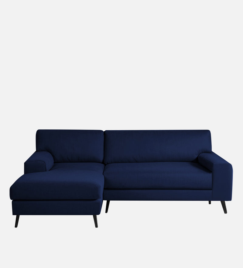 Ohana Velvet LHS Compact 5 Seater Sectional Fabric Sofa