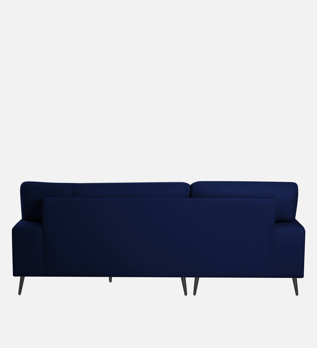 Ohana Velvet LHS Compact 5 Seater Sectional Fabric Sofa
