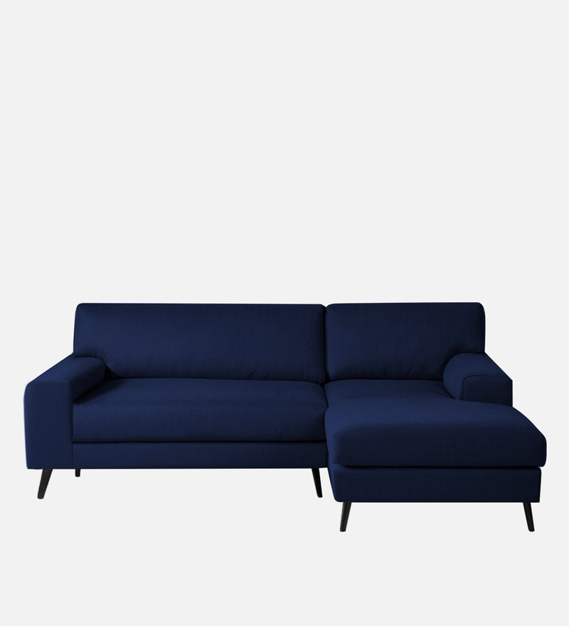 Ohana Velvet RHS Compact 5 Seater Sectional Fabric Sofa