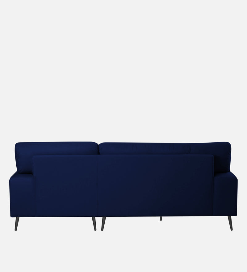 Ohana Velvet RHS Compact 5 Seater Sectional Fabric Sofa