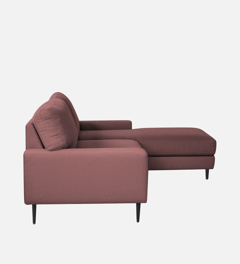 Ohana Velvet RHS Compact 5 Seater Sectional Fabric Sofa