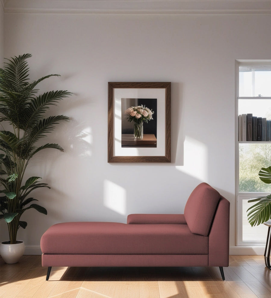 Ohana Velvet LHS Lounger Sofa