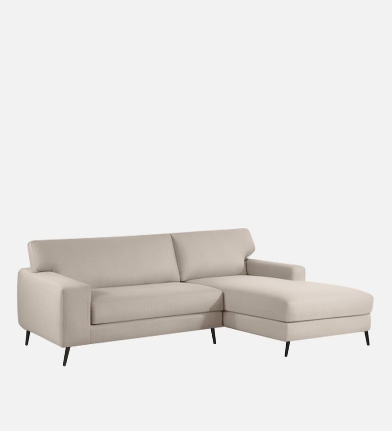 Ohana Velvet RHS Compact 5 Seater Sectional Fabric Sofa