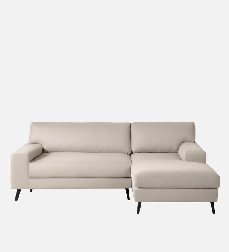 Ohana Velvet RHS Compact 5 Seater Sectional Fabric Sofa