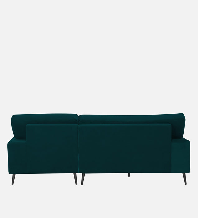 Ohana Velvet RHS Compact 5 Seater Sectional Fabric Sofa