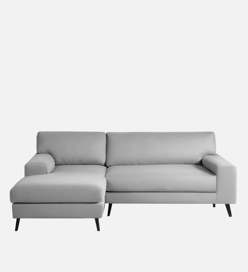 Ohana Velvet LHS Compact 5 Seater Sectional Fabric Sofa
