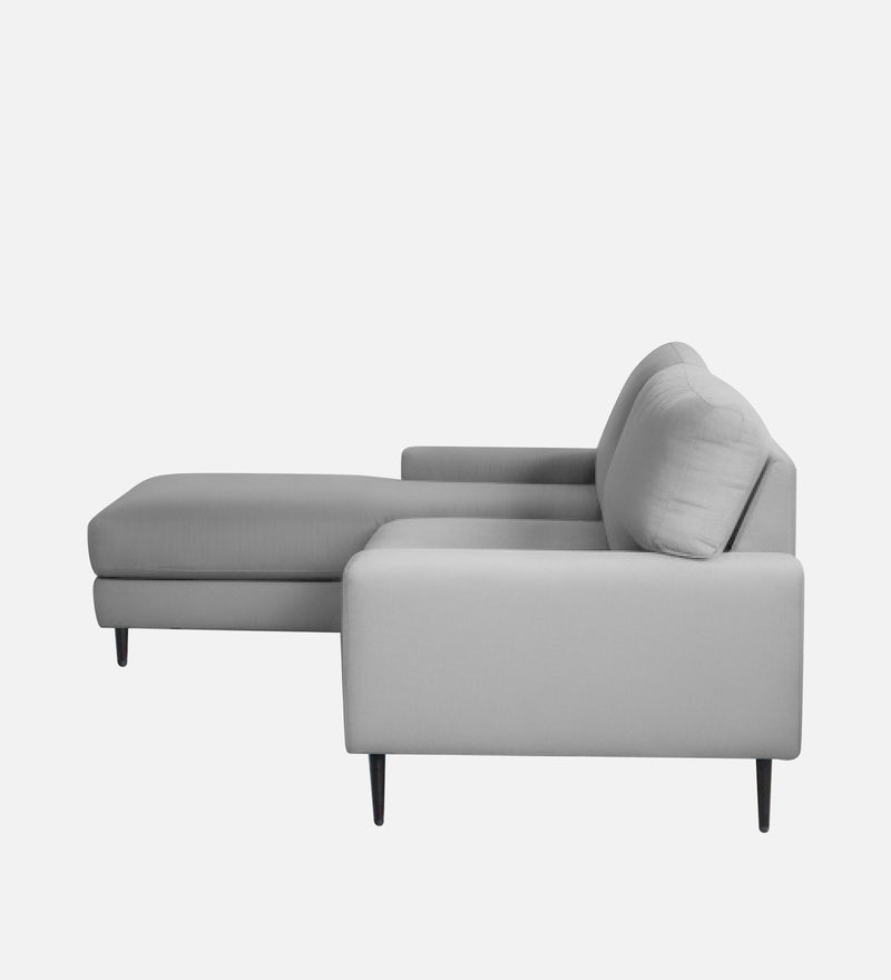 Ohana Velvet LHS Compact 5 Seater Sectional Fabric Sofa