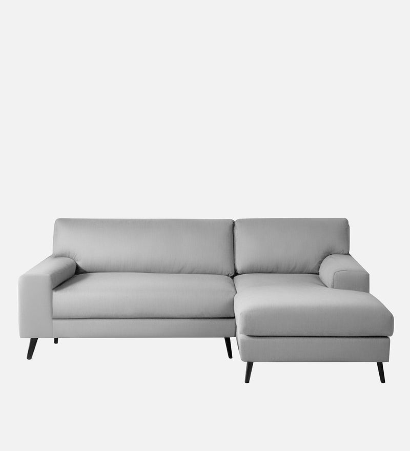 Ohana Velvet RHS Compact 5 Seater Sectional Fabric Sofa