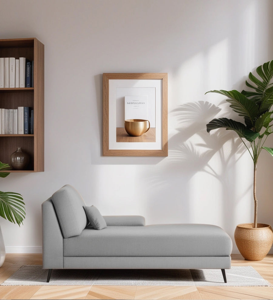 Ohana Velvet RHS Lounger Sofa