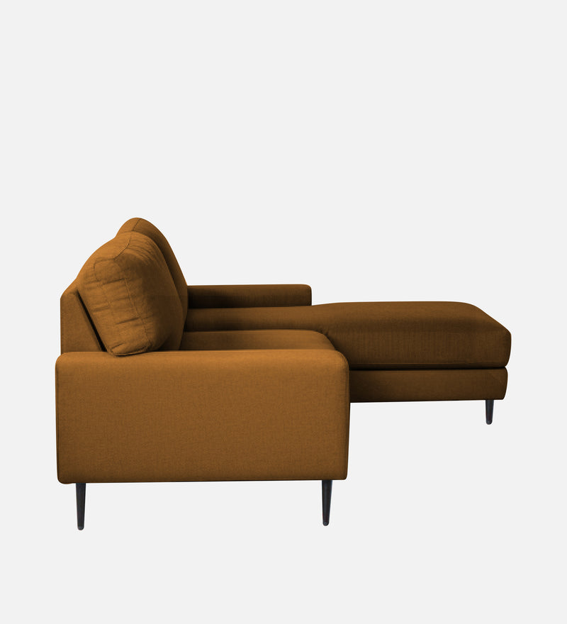 Ohana Velvet RHS Compact 5 Seater Sectional Fabric Sofa