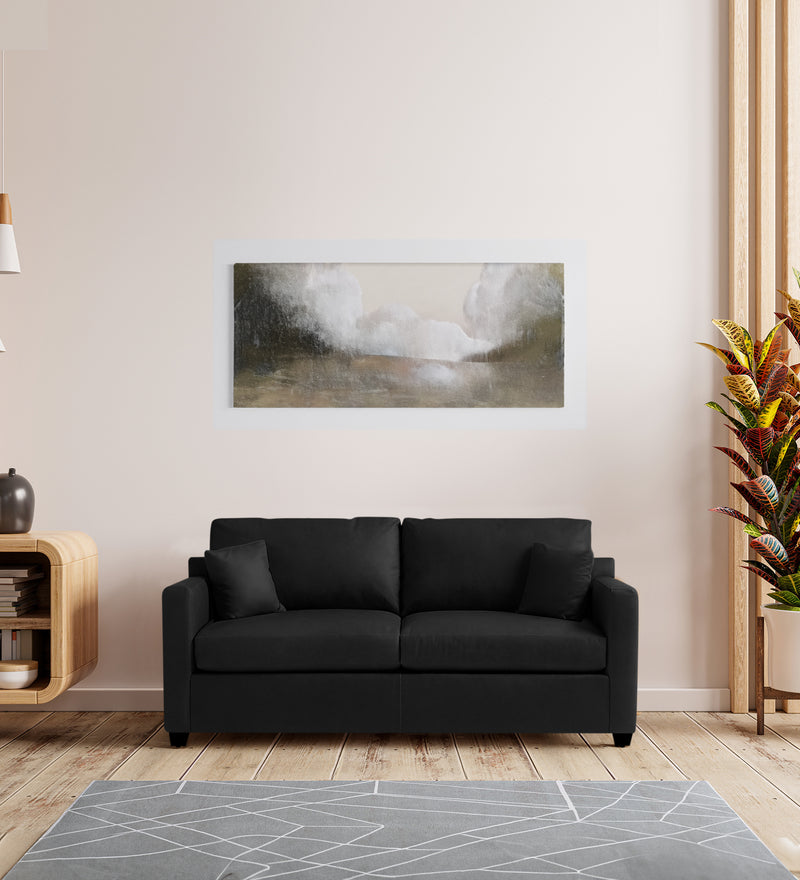 Olive Leatherette  2 Seater Sofa