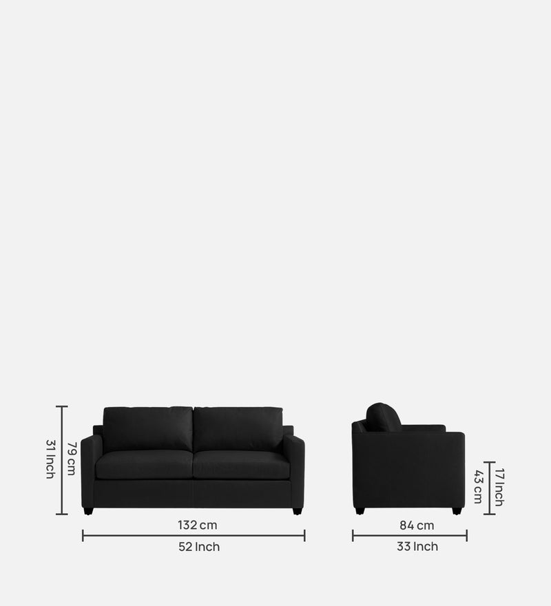 Olive Leatherette  2 Seater Sofa