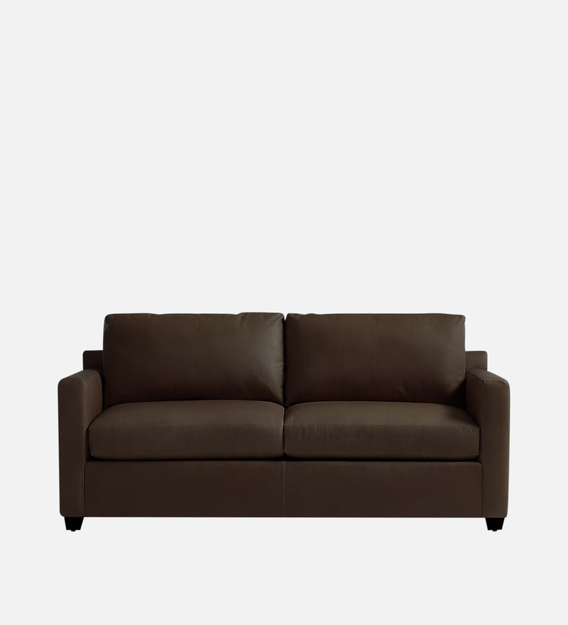 Olive Leatherette  2 Seater Sofa