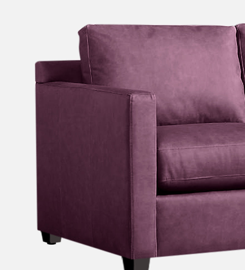 Olive Leatherette 3 Seater Sofa