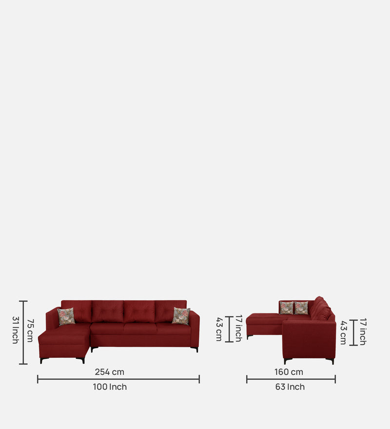 OMEGA Sectional Fabric Sofa 6 Seater