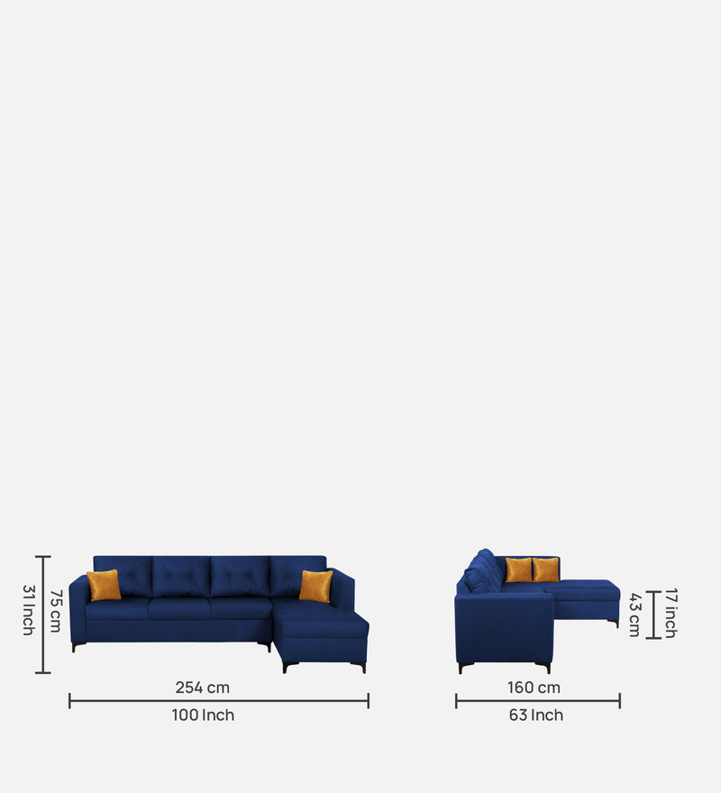 OMEGA Sectional Fabric Sofa 6 Seater