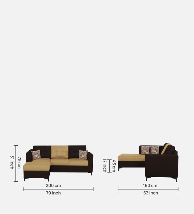 OMEGA Sectional Fabric Sofa 5 Seater