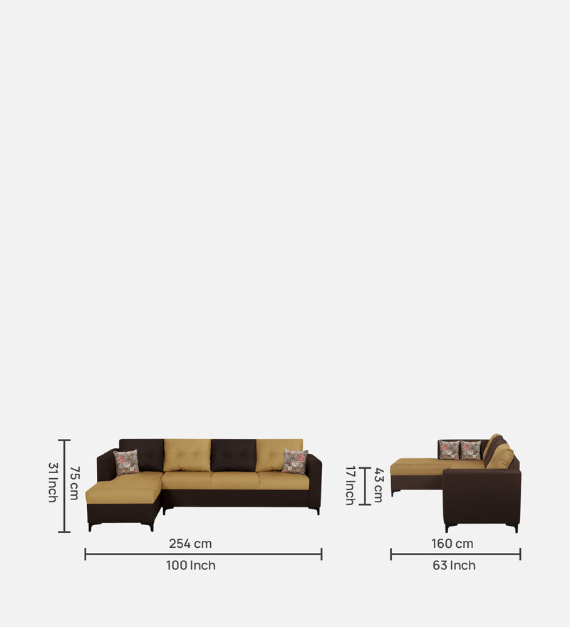 OMEGA Sectional Fabric Sofa 6 Seater