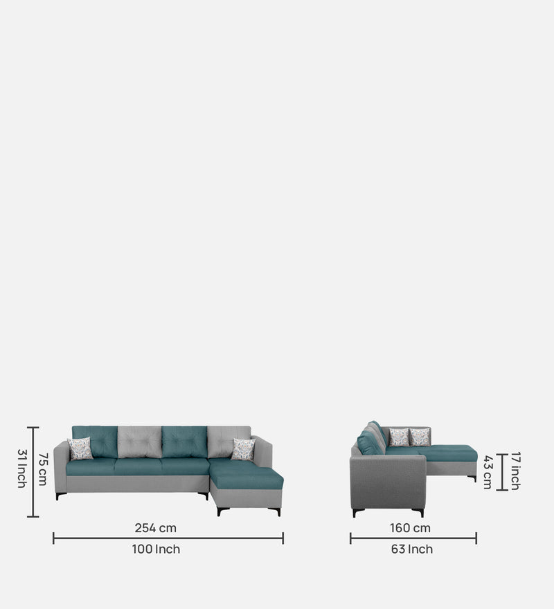 OMEGA Sectional Fabric Sofa 6 Seater
