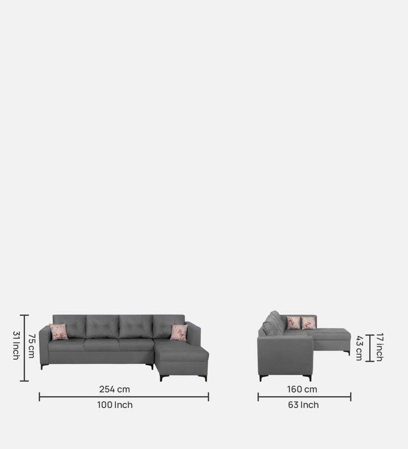 OMEGA Sectional Fabric Sofa 6 Seater
