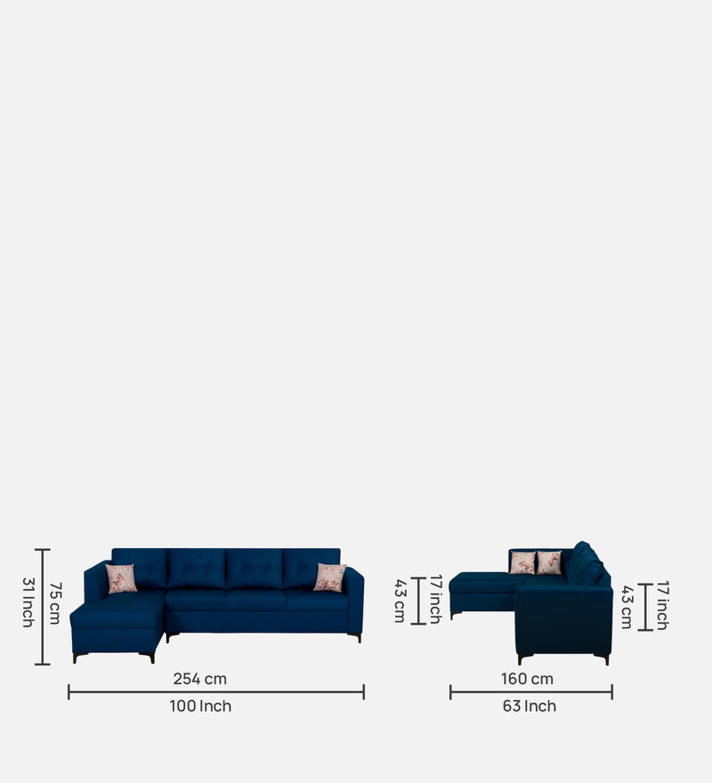 OMEGA Sectional Fabric Sofa 6 Seater
