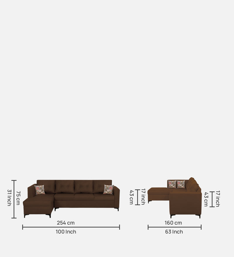 OMEGA Sectional Fabric Sofa 6 Seater