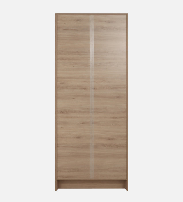 Opera 2 Door Wardrobe In Oak & Frosty White Colour