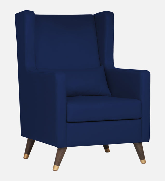 Opulence Velvet Wing Chair With Ottoman