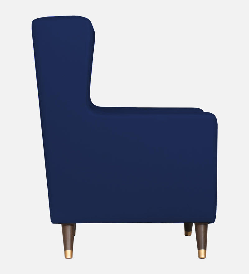 Opulence Velvet Wing Chair With Ottoman